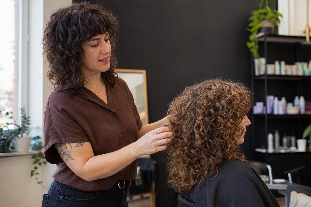 curly hair tips and cut consultation at David Ryan Salon